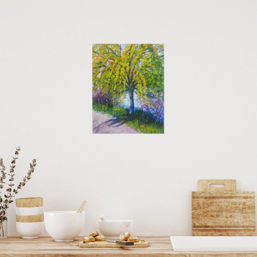 枝垂れ柳 ポスター (キッチン)