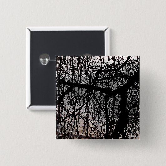 枝垂れ柳 缶バッジ (正面&裏面)