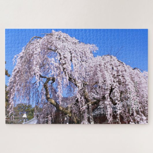 枝垂れ桜(奈良一番桜) ジグソーパズル (横)