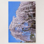 枝垂れ桜(奈良一番桜) ジグソーパズル (縦)