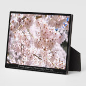 枝垂れ桜("奈良一番桜") フォトプラーク (側面)