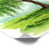 枝垂柳 ポスター (角)