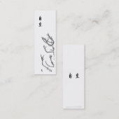 枝感動的なしおりの容易さか鳥 スキニー名刺 (正面/裏面)