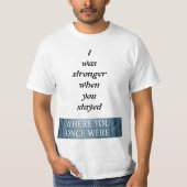 枝揺れる、強さ、愛、そして手放す Tシャツ (正面)