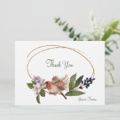 枝文房具の鳥パーソナライズされた様 サンキューカード (スタンド正面)