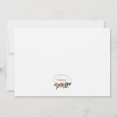 枝文房具の鳥パーソナライズされた様 サンキューカード (裏面)