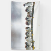 枝旗の鳥 横断幕 (縦)