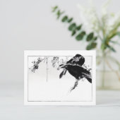 枝日本のの烏 – わんたなべ製亭 –   ポストカード (スタンド正面)