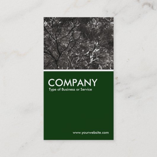 枝日本の01 – 濃い緑 名刺 (正面)
