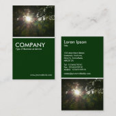 枝日本の07 – 濃い緑 名刺 (正面/裏面)