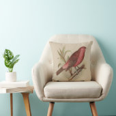 枝枕のヴィンテージの赤い鳥 クッション (椅子)