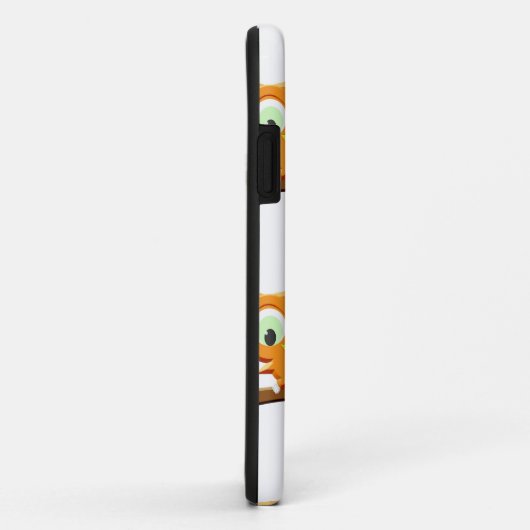 枝柄の漫画の小さなフクロウ Case-Mate iPhoneケース (裏面/右)