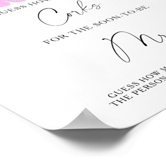 枝桜 - コルクの数を当ててみて ポスター (角)