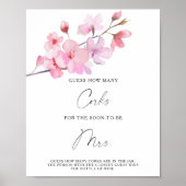 枝桜 - コルクの数を当ててみて ポスター (正面)