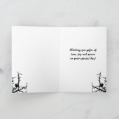 枝母の日の鳥 カード (内部)