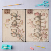 枝状の鳥 薄葉紙 (クラフト)