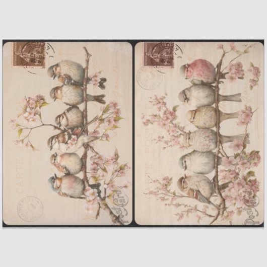 枝状の鳥 薄葉紙 (正面)
