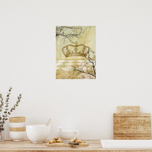 枝王室の冠 ポスター (キッチン)