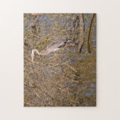 枝素晴らしに青いヘロン ジグソーパズル (縦)