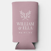 枝素朴結婚モノグラム |マウーブ スリム缶クーラー (正面)