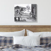 枝葉煙草違う工場 キャンバスプリント (インサイチュ (寝室))