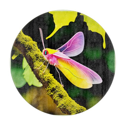 枝虫鮮やかデザイン カッティングボード (正面)