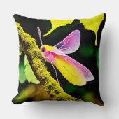 枝虫鮮やかデザイン クッション (正面)