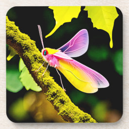 枝虫鮮やかデザイン コースター