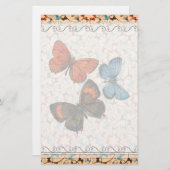 枝蝶Lg静止した色 便箋 (正面/裏面)