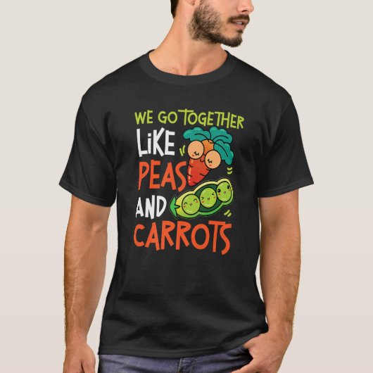 枝豆とニンジンのように仲がいい Tシャツ (正面)