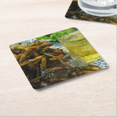 枝豆タイスタイル スクエアペーパーコースター (アングル)