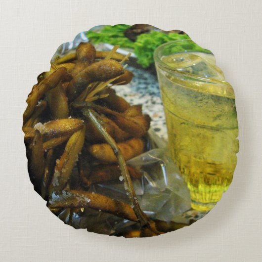 枝豆タイスタイル ラウンドクッション (正面)