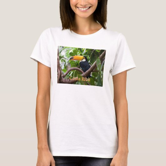 枝鳥のコスタリカのTシャツのToucan Tシャツ (正面)