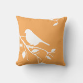 枝鳥のシルエット クッション (正面)