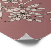 枝鳥のモチーフのアートにドーブオン ポスター (角)