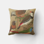 枝鳥カラフル五羽 クッション (裏面)