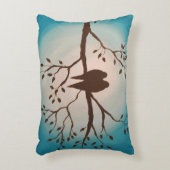 枝12 x 16の鳥枕 アクセントクッション (正面(垂直))