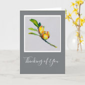 枝5x7折り畳みカードに2つの花 カード (黄色い花)