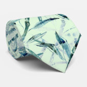 枝，竹，白，緑，葉竹 ネクタイ (ロール)