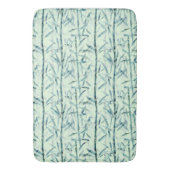 枝，竹，白，緑，葉竹 バスマット (正面縦)