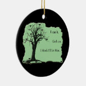 枝-緑-鳥の木-私は神をできます傾けます セラミックオーナメント (右)