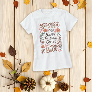 枝、葉秋、カボチャのフレンドシップ Tシャツ