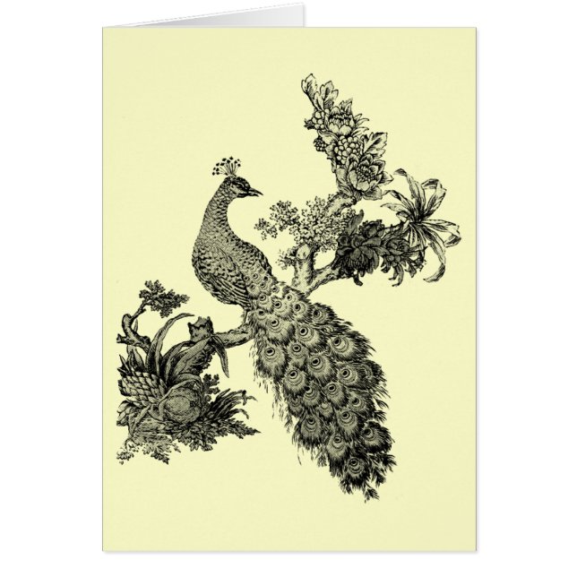 枝Tシャツおよびギフトのヴィンテージの孔雀 (正面)