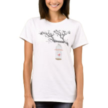 枝Tシャツの鳥かご