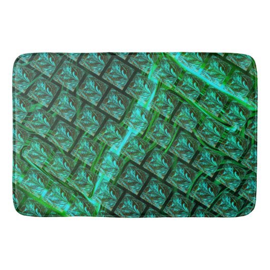 枠で囲まれた青い目、引っ掻きぼやけ、画像 バスマット (正面)