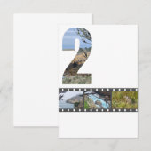 枠で覆わ数々のれる 招待状 (正面/裏面)