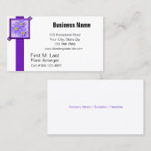 枠のワイルドフラワー 名刺 (正面/裏面)