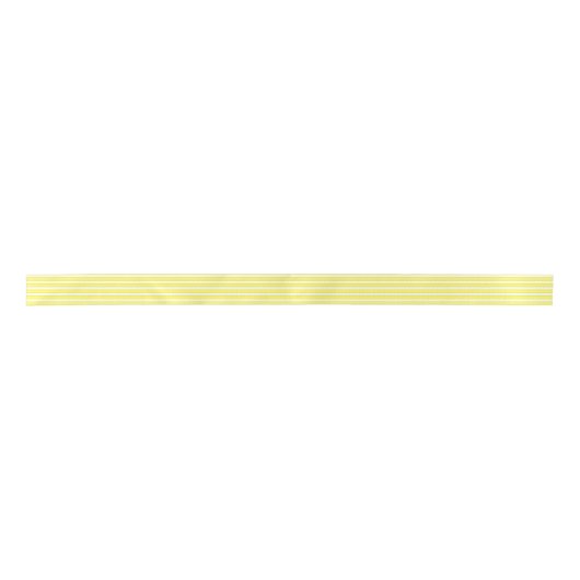枠の付いたストライプ黄色 サテンリボン (正面)