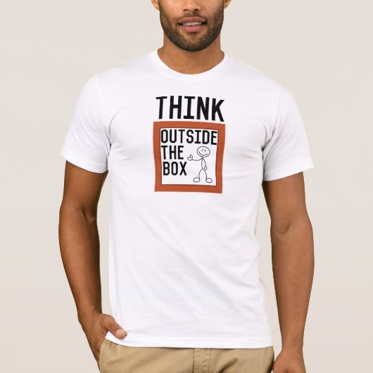 枠を超えて考えよう インスピレーション Tシャツ (正面)