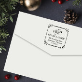 枠エレガント付き差出人住所 セルフインキングスタンプ